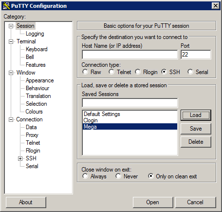 HPC 2012-08 PuTTY config 11 Load mega.png
