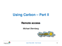 Using Carbon - II Remote Access - Title.png
