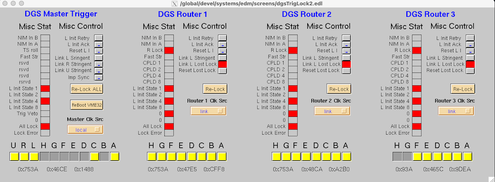 Trigger Summary window found under "Trigger" in DGS Main Controller
